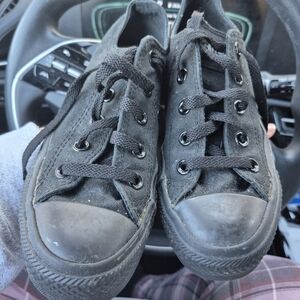 Converse All Star Black Chucks Size 3 Mens/5 Womens low tops